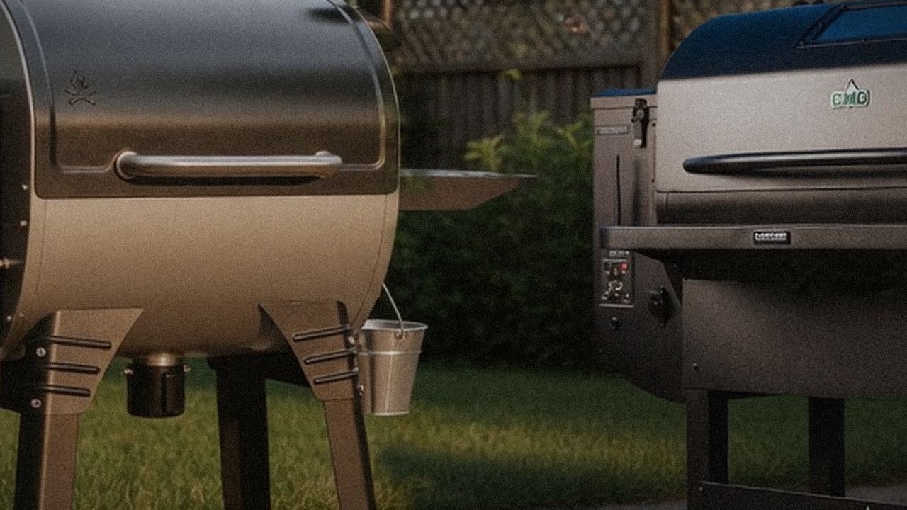 Camp Chef Woodwind Pro versus GMG Peak Prime 2.0 on a dusk patio
