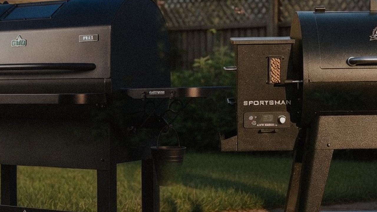 GMG Peak Prime 2.0 versus Pit Boss Sportsman on a dusk patio