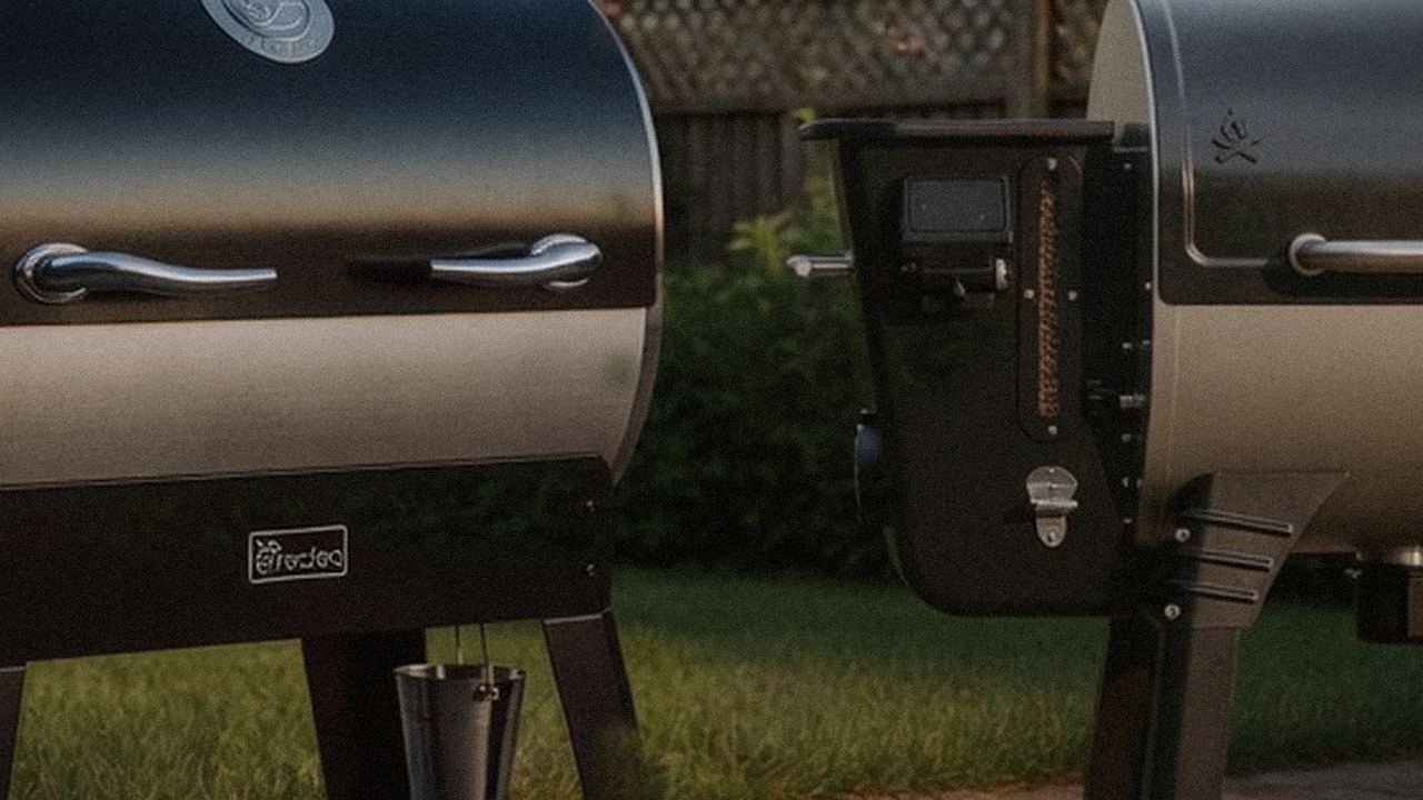 Close comparison of the recteq Flagship 1600 controller next to the Camp Chef Woodwind WiFi 24 controller