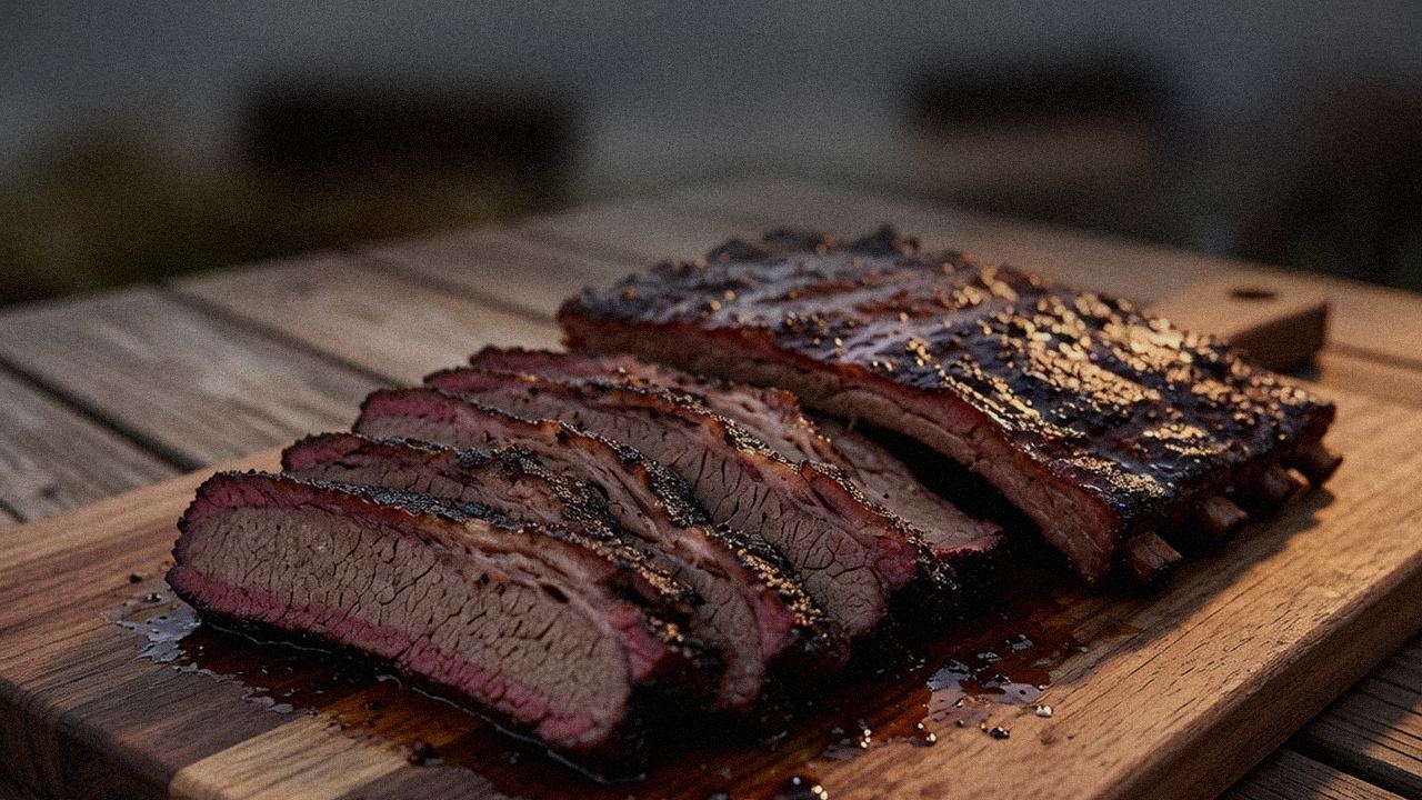 Finished cook results from the Weber Searwood XL 600 and Traeger Timberline test